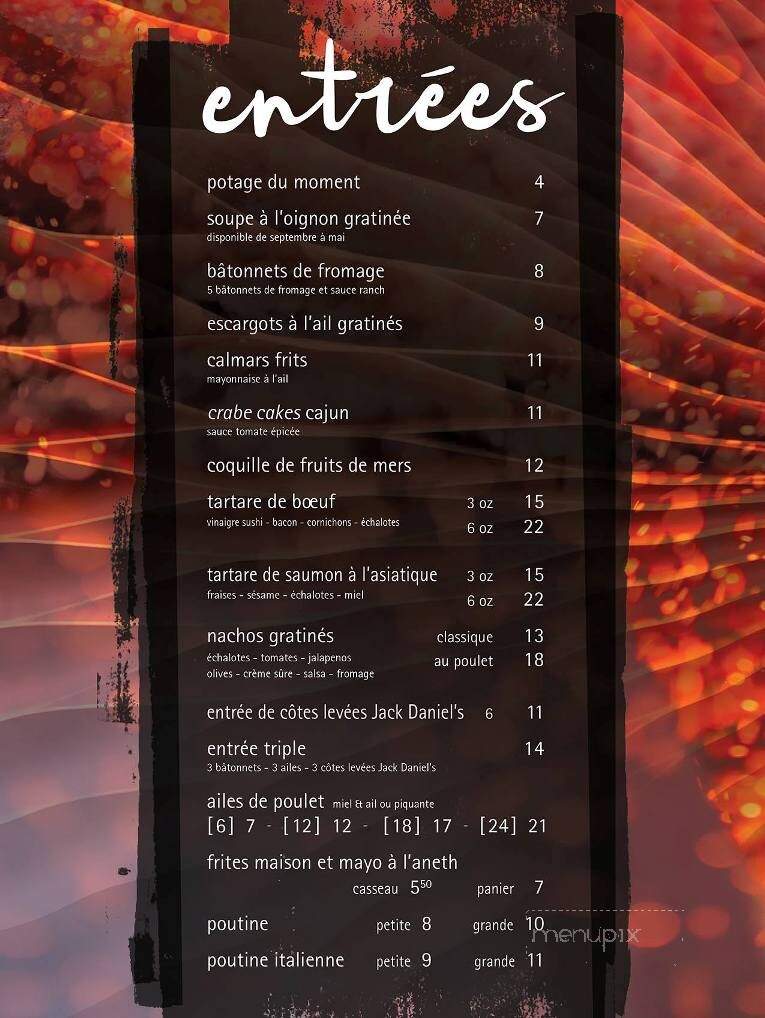 Resto Bar La Verriere - Sorel-Tracy, QC menu_pic