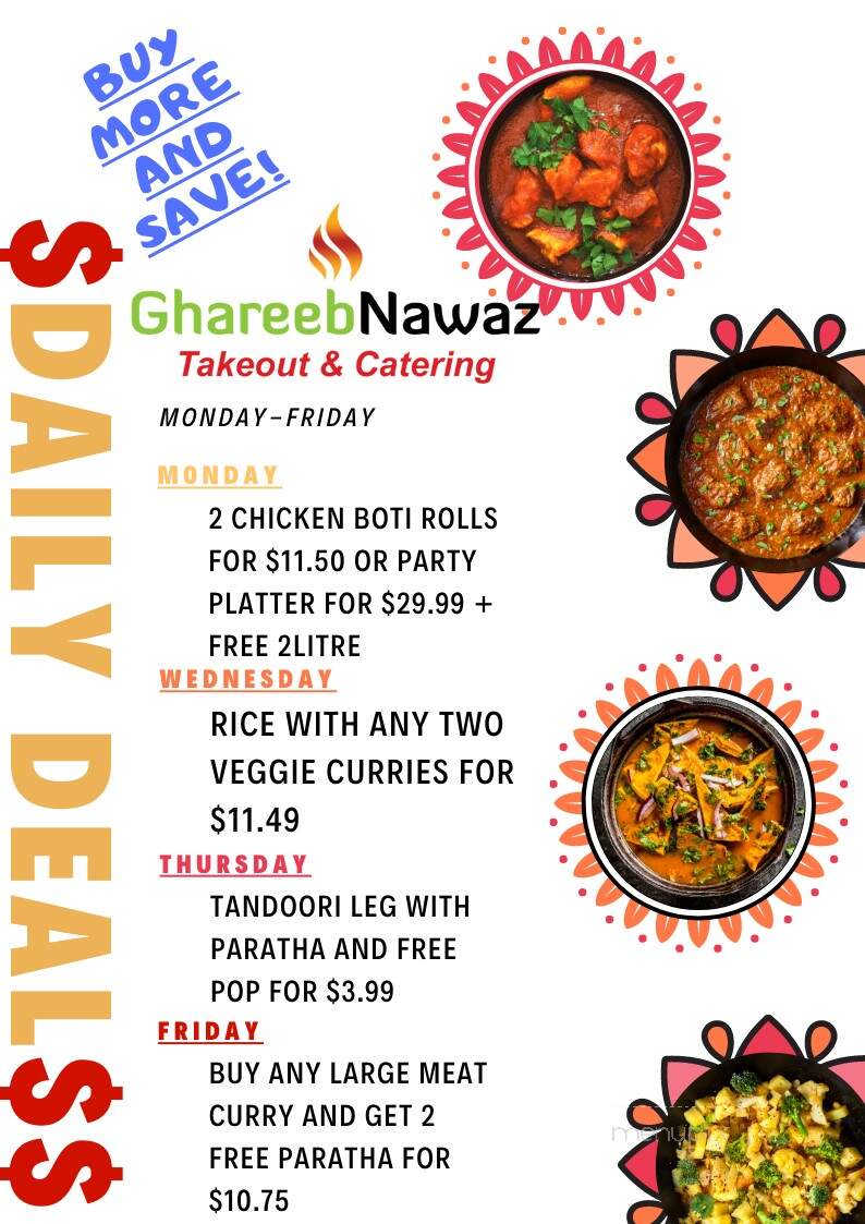 Ghareeb Nawaz - Scarborough, ON menu_pic