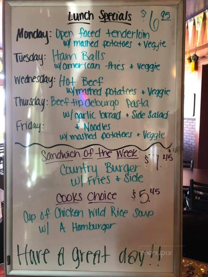 Copper Lantern - Sigourney, IA menu_pic