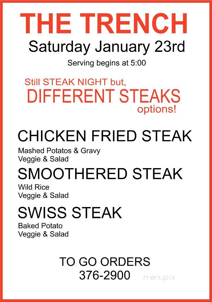 Trench - Tribune, KS menu_pic