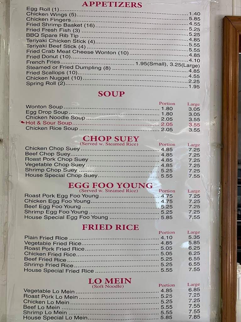 Chinese Kitchen - Statesboro, GA menu_pic
