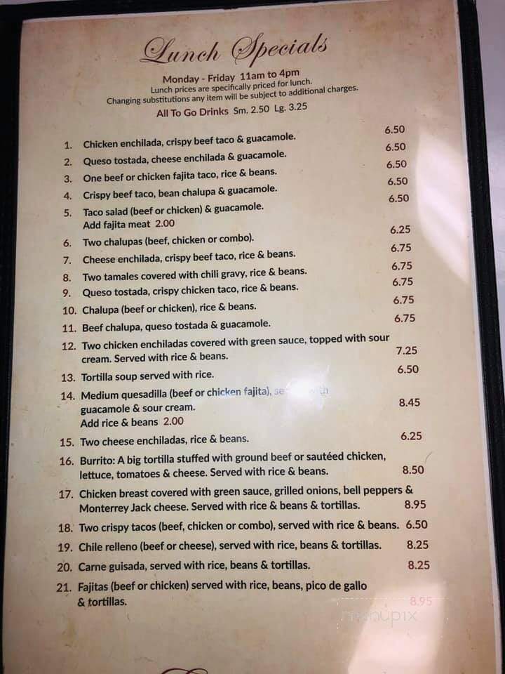 Eduardo's Mexican Restaurant - Stafford, TX menu_pic