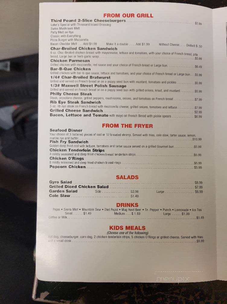 Luke's Market Street Italian - Elkhorn, WI menu_pic