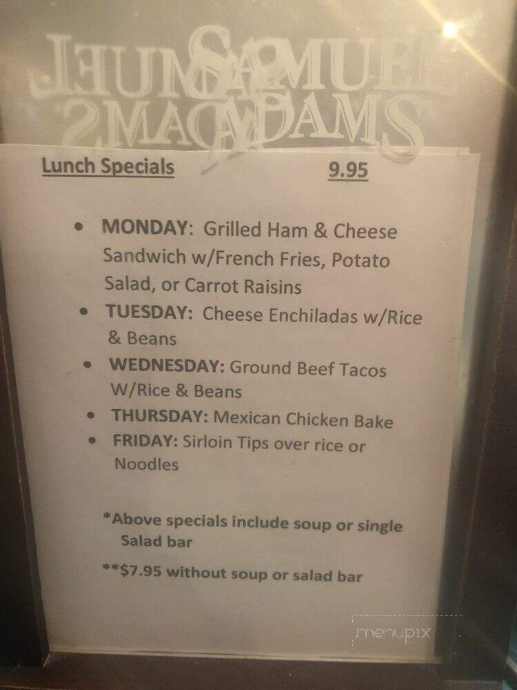 Hannah's Restaurant - San Bernardino, CA menu_pic