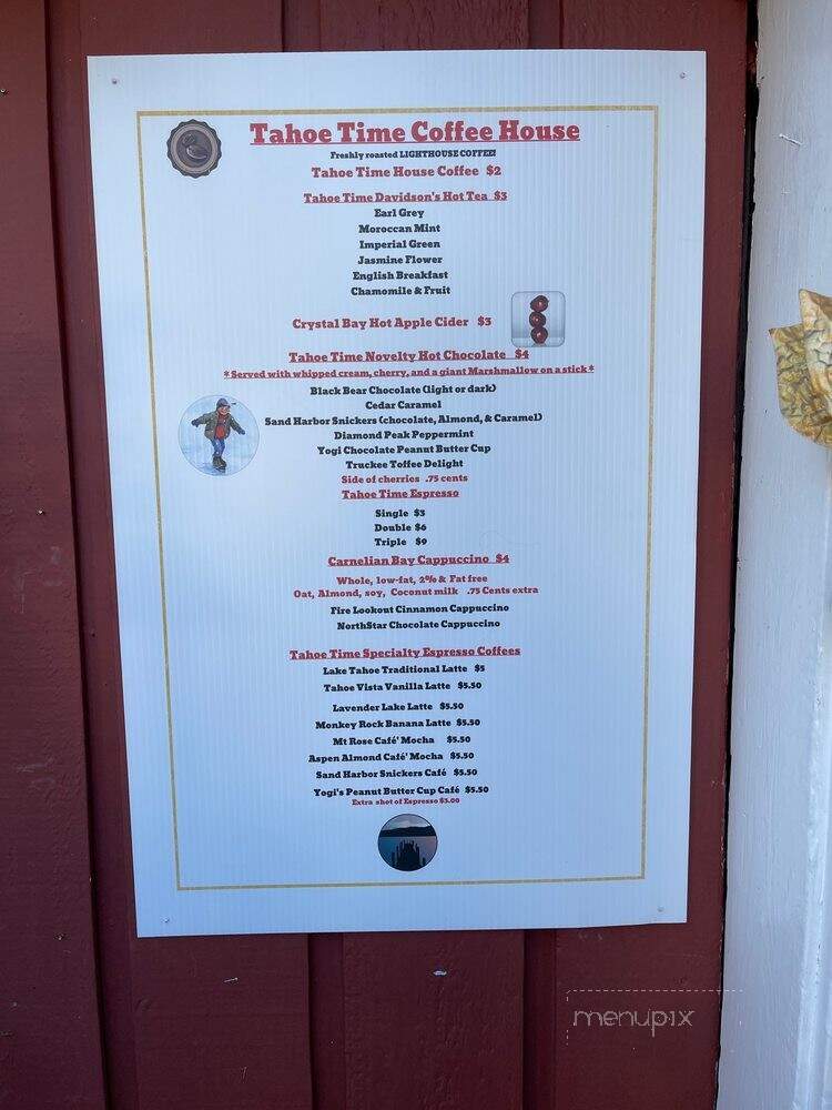 Sweet Tahoe Time - Kings Beach, CA menu_pic