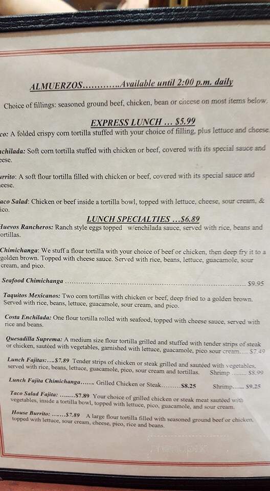 Latina's & Co - DuBois, PA menu_pic