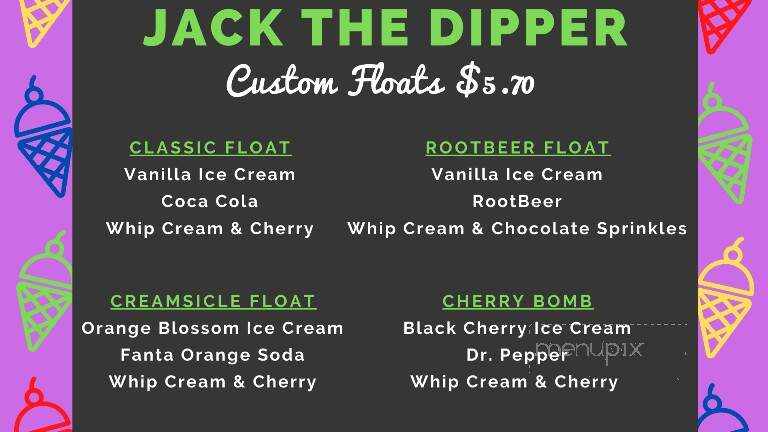 Jack the Dipper - Fletcher, NC menu_pic