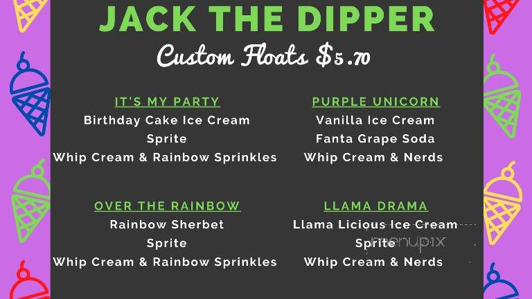 Jack the Dipper - Fletcher, NC menu_pic