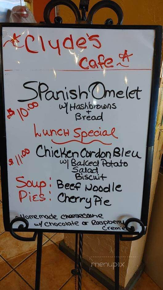 Clyde's Cafe - Delta, CO menu_pic