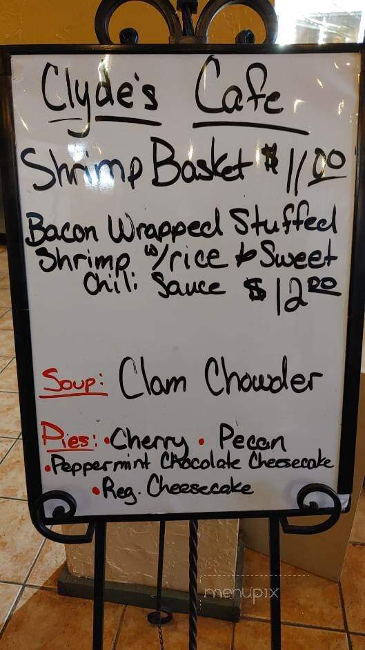 Clyde's Cafe - Delta, CO menu_pic