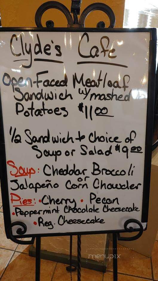 Clyde's Cafe - Delta, CO menu_pic