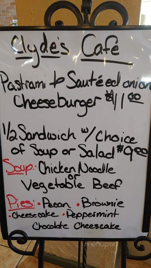 Clyde's Cafe - Delta, CO menu_pic