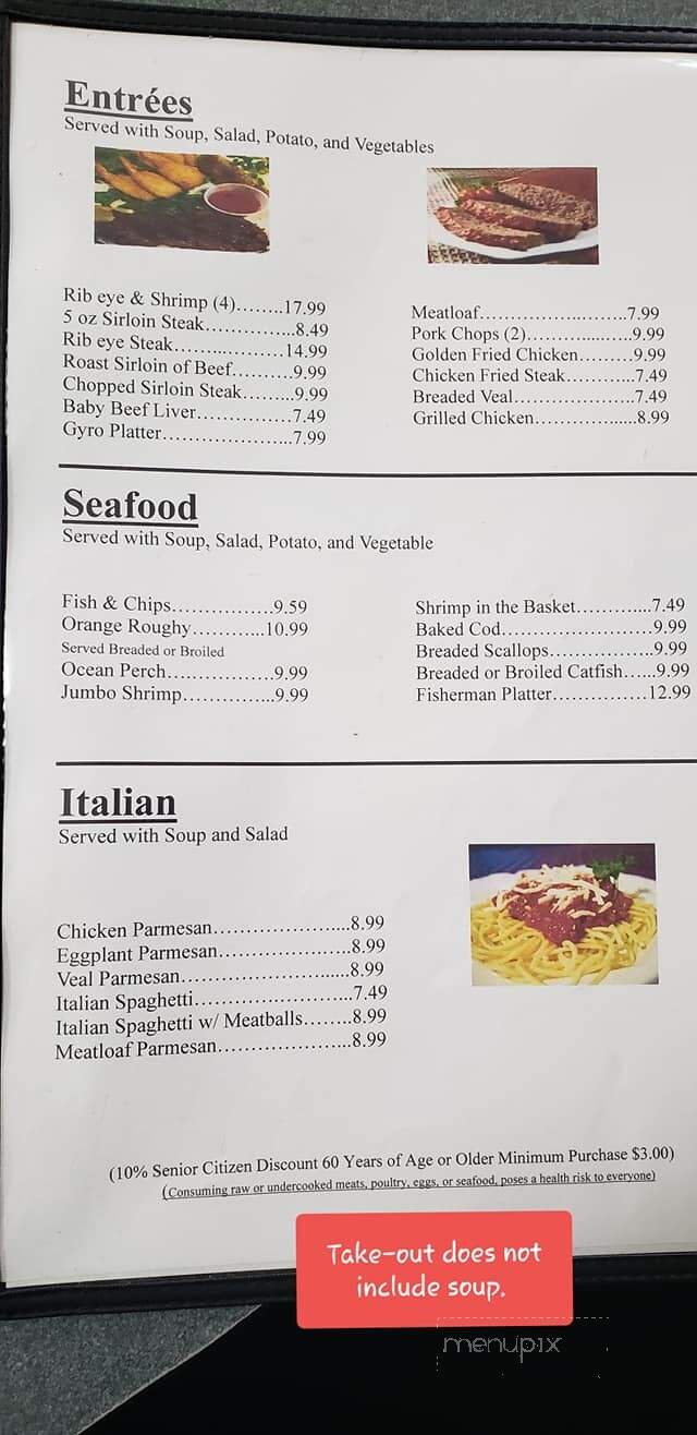 Cortina's Family Restaurant - Cleveland, OH menu_pic