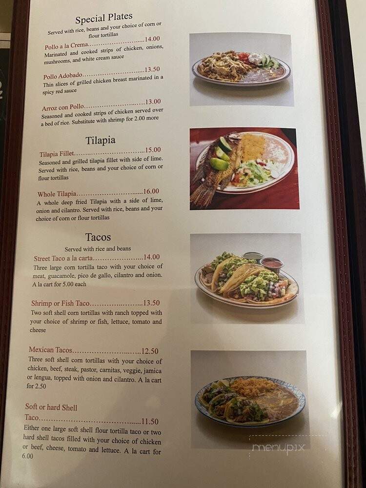 Las Koritas - Dillon, MT menu_pic