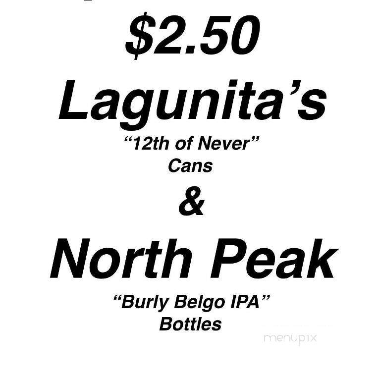 Bob's Pub - South Bend, IN menu_pic