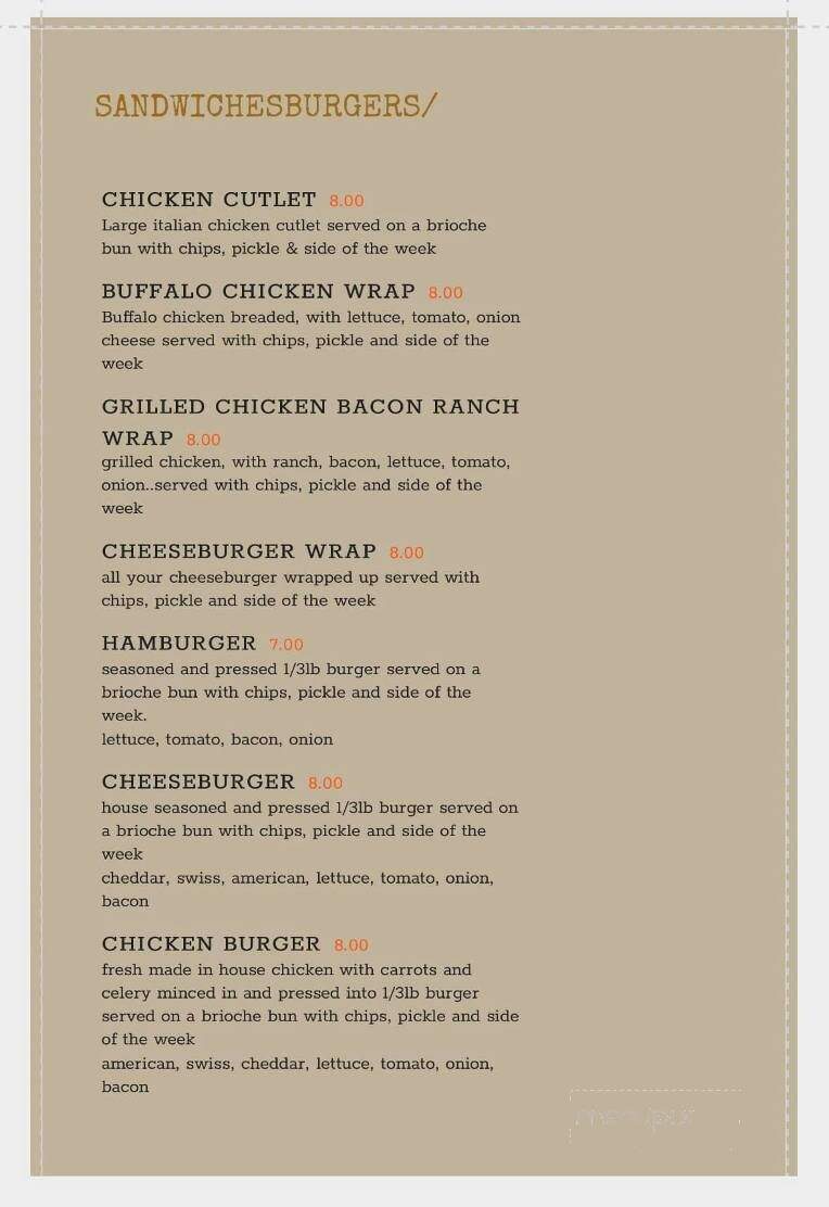 Brennan's Food & Drink - Earlton, NY menu_pic