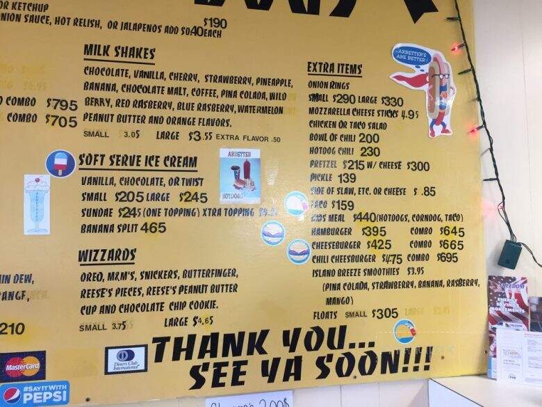 Arbetter Hot Dogs - Cocoa, FL menu_pic