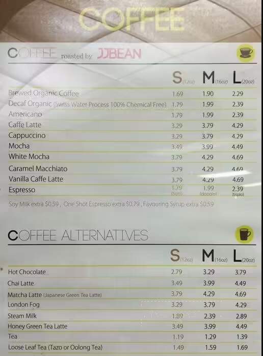 Gateway Java - Surrey, BC menu_pic