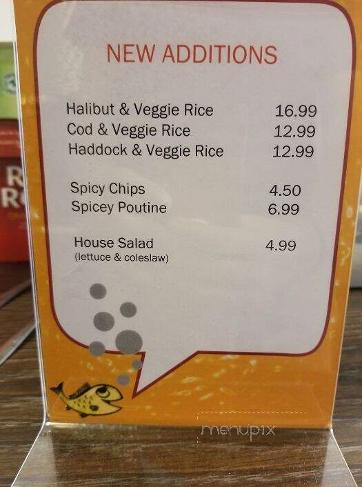Danny's Fish & Chips - Markham, ON menu_pic