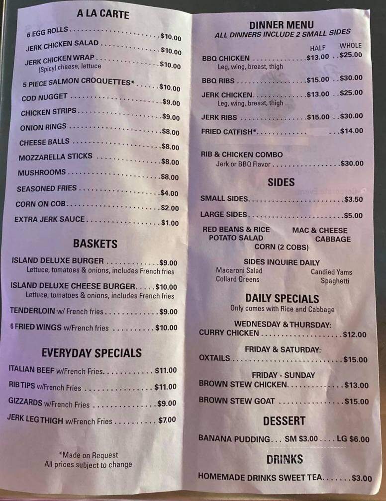 Rumors Bar & Grill - Cedar Rapids, IA menu_pic