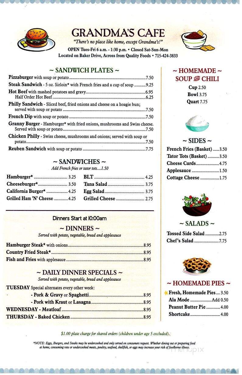 Grandma's USA Cafe - Wisconsin Rapids, WI