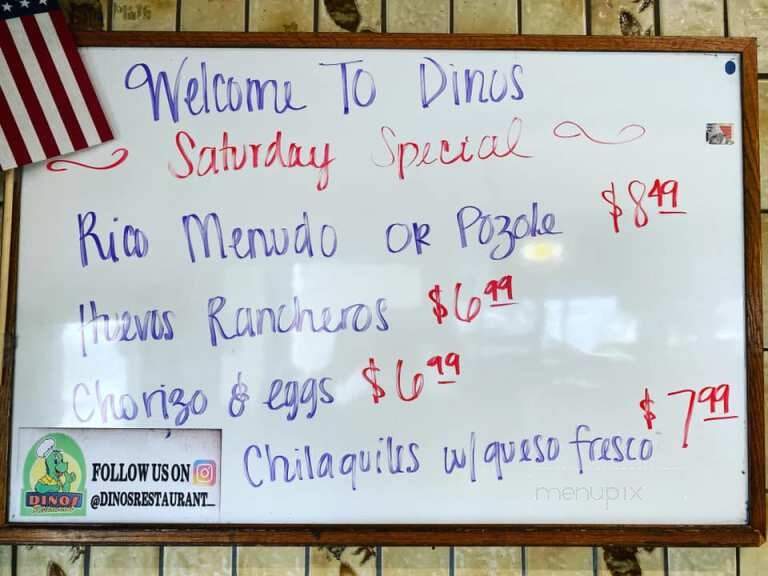 Dinos Hamburgers - Hawthorne, CA menu_pic