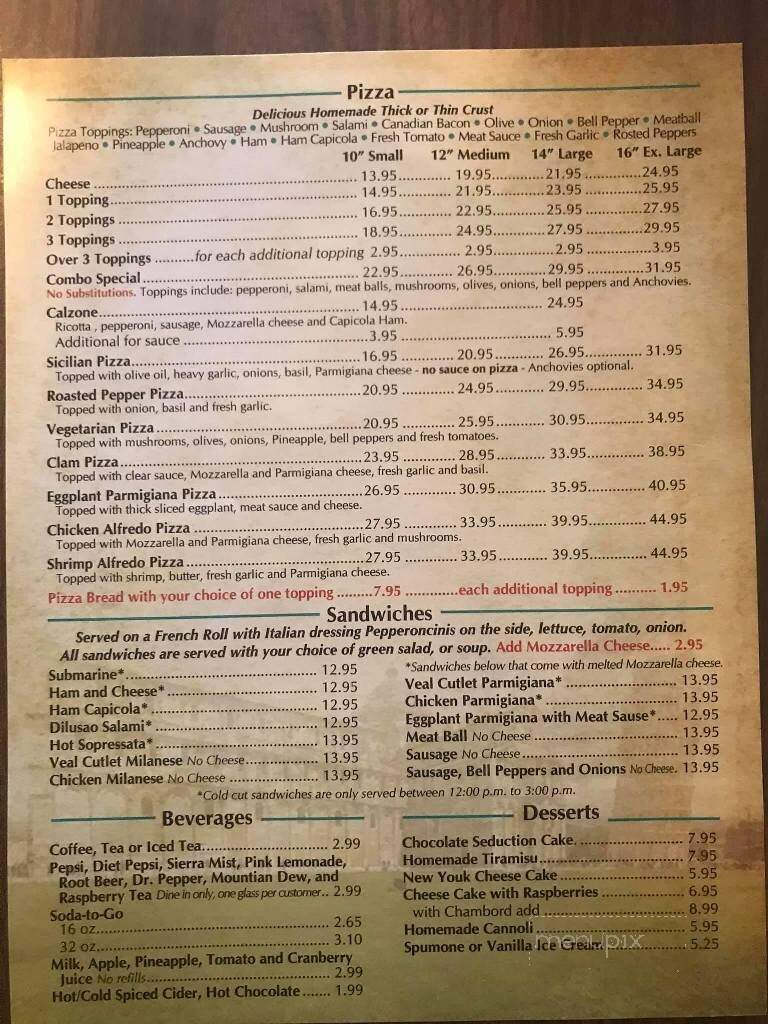 Italian Kitchen - Hesperia, CA menu_pic