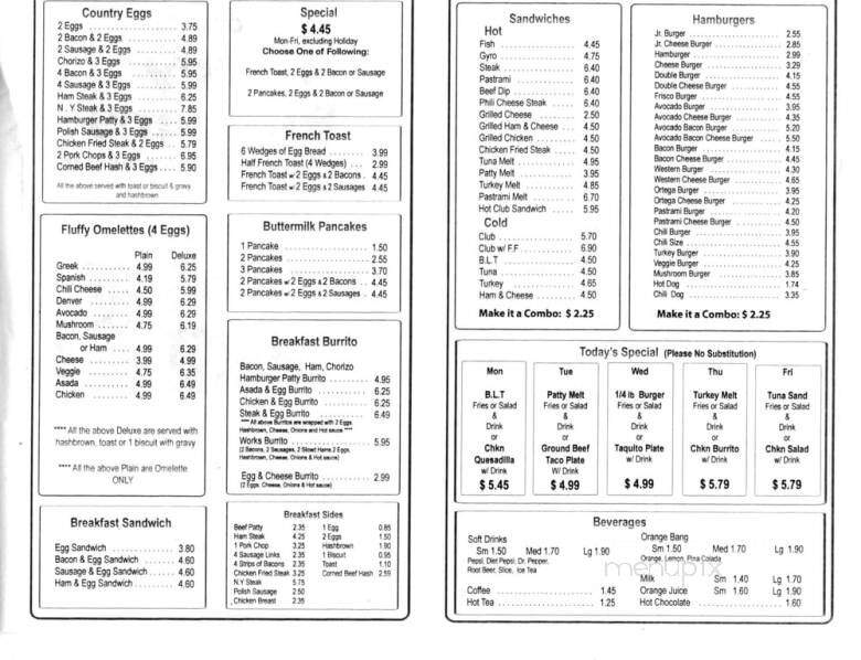 Terry's Burgers - Rancho Cucamonga, CA menu_pic