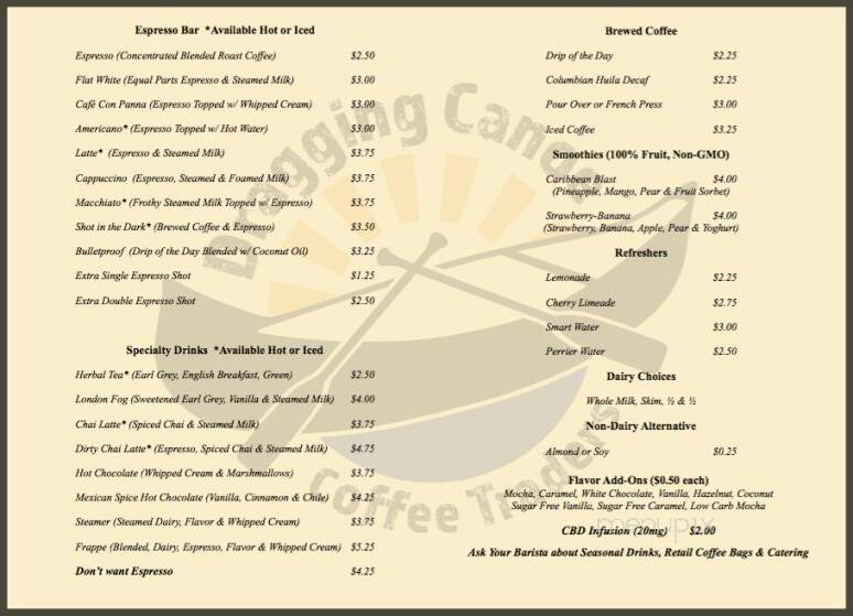 Dragging Canoe Coffee Traders - South Pittsburg, TN menu_pic