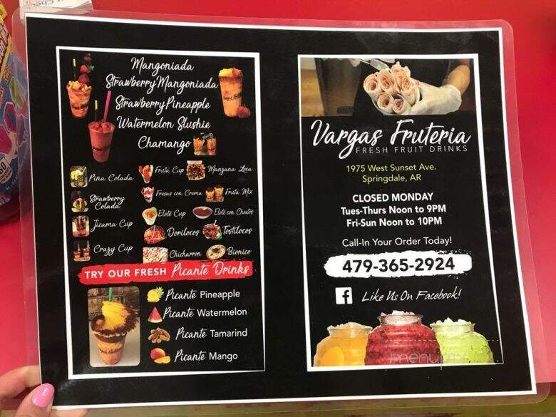 Vargas Fruiteria - Springdale, AR menu_pic