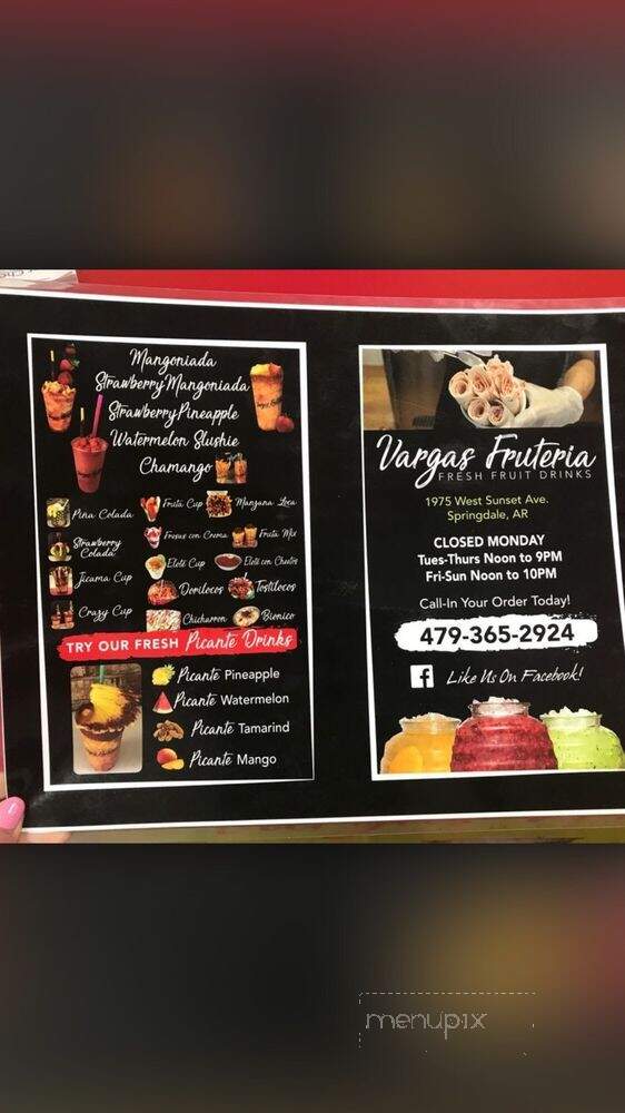 Vargas Fruiteria - Springdale, AR menu_pic