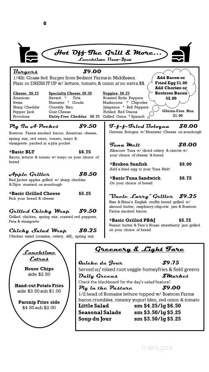 New Hall Diner - Hall, NY menu_pic