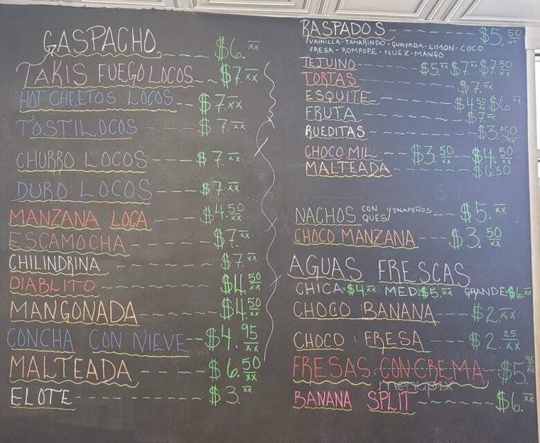 Paleteria y Neveria Colima - Paso Robles, CA menu_pic