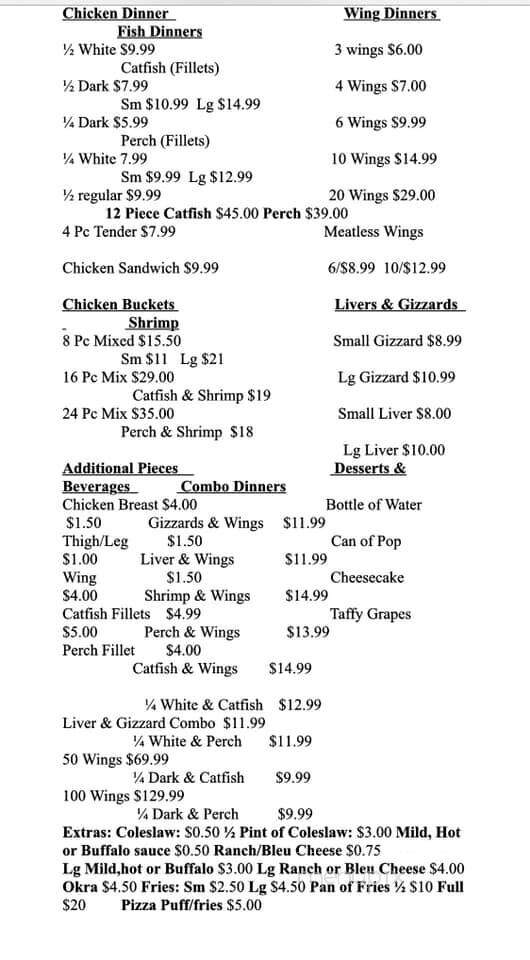 Harold's Great Chicken & Fish - South Chicago Heights, IL menu_pic