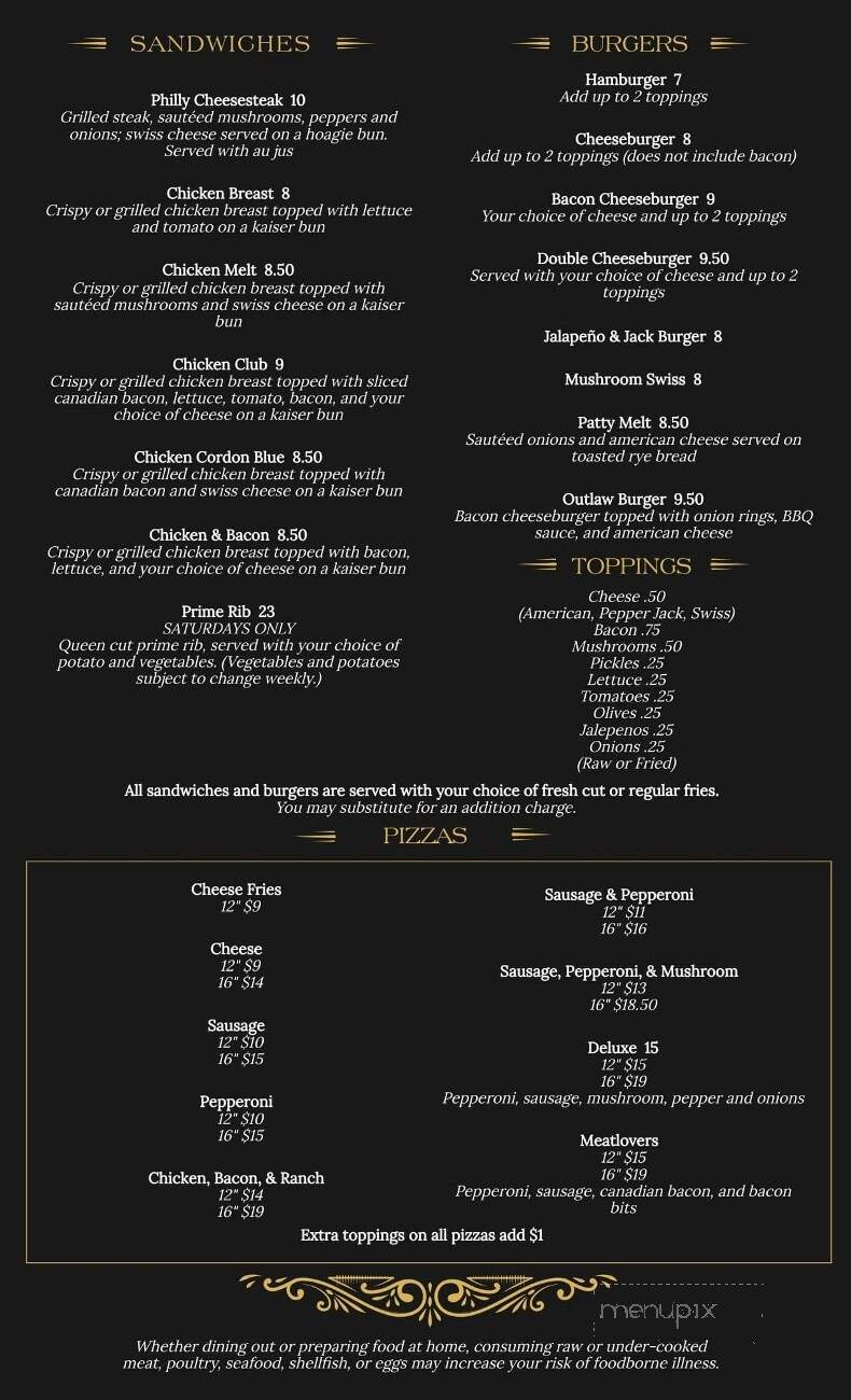 Disher's Range Line Inn - Mosinee, WI menu_pic