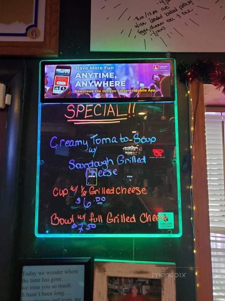 Evergreen Tavern - Rainier, OR menu_pic