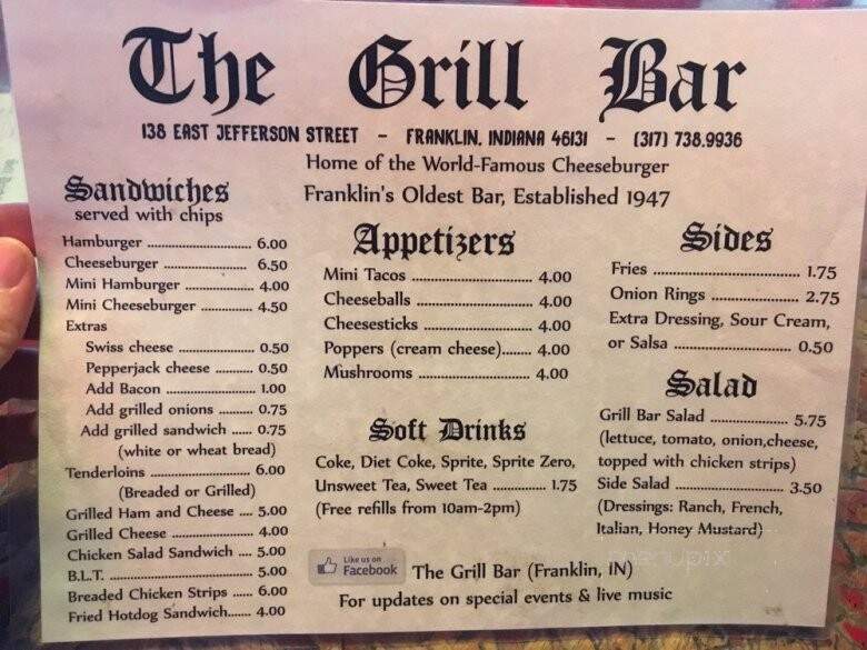 Grill Bar - Franklin, IN