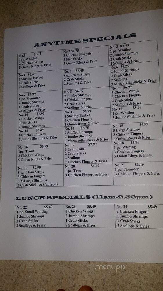 Fry Korner - Wilmington, DE menu_pic