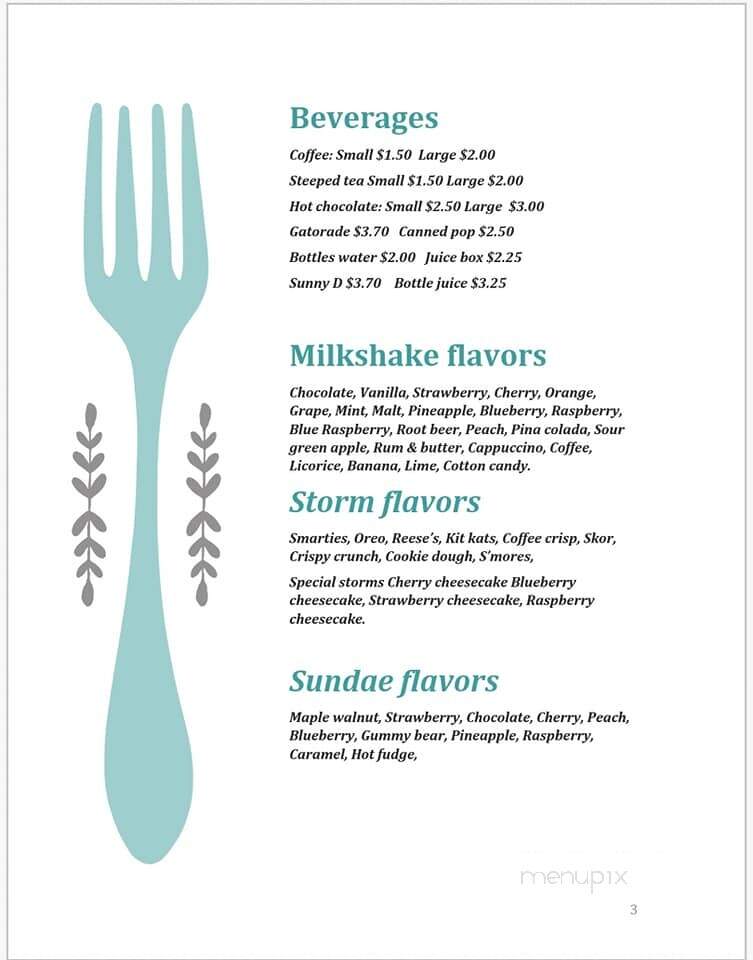 Bits & Bites - Preeceville, SK menu_pic