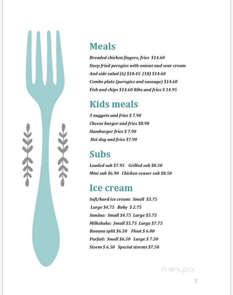 Bits & Bites - Preeceville, SK menu_pic