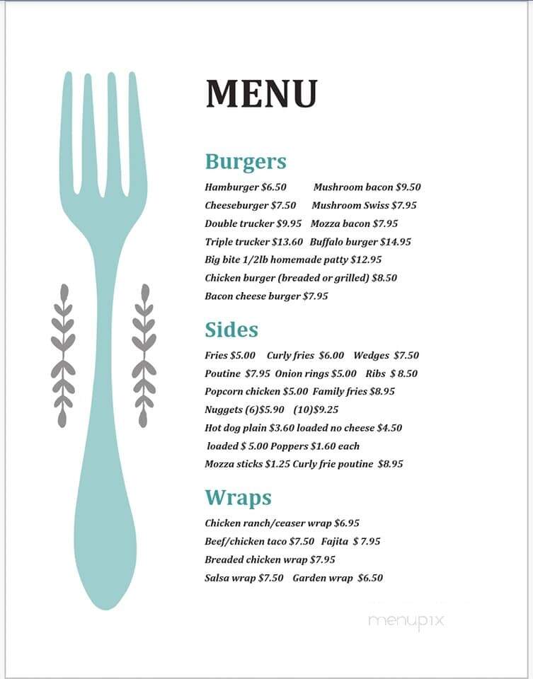 Bits & Bites - Preeceville, SK menu_pic