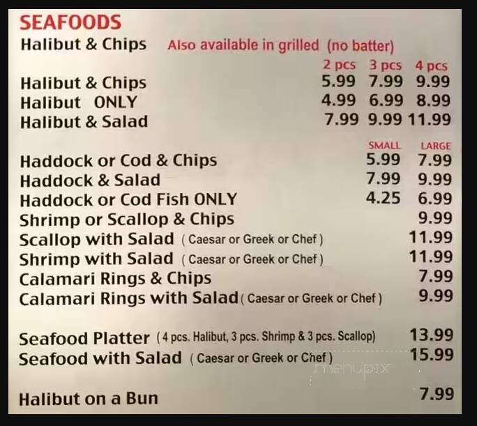 Aunty Mary's - Scarborough, ON menu_pic
