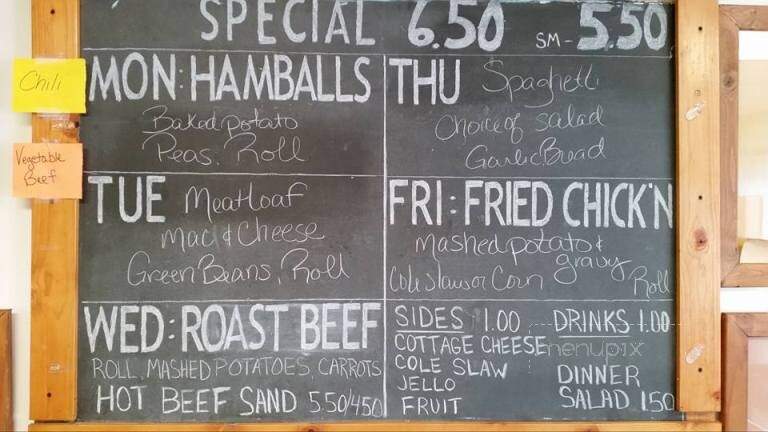 Bridgewater Cafe - Bridgewater, IA menu_pic