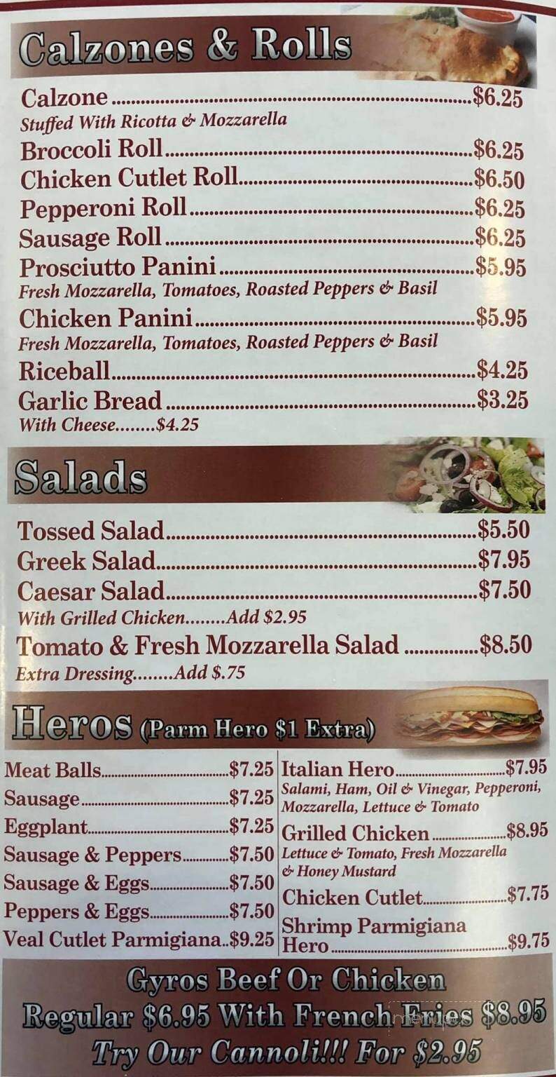Milano Pizza Shop - New York, NY menu_pic