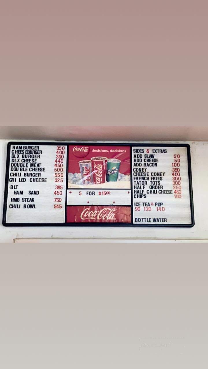 Robert's Grill - El Reno, OK menu_pic