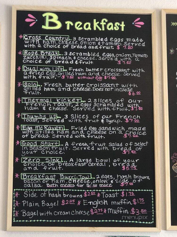Raven's Nest - Tehachapi, CA menu_pic