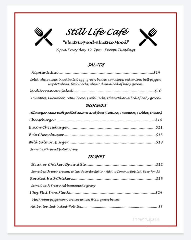 Still Life Cafe - Independence, CA