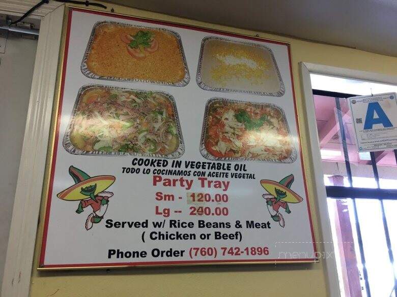 Jilberto's Taco Shop - Pauma Valley, CA menu_pic