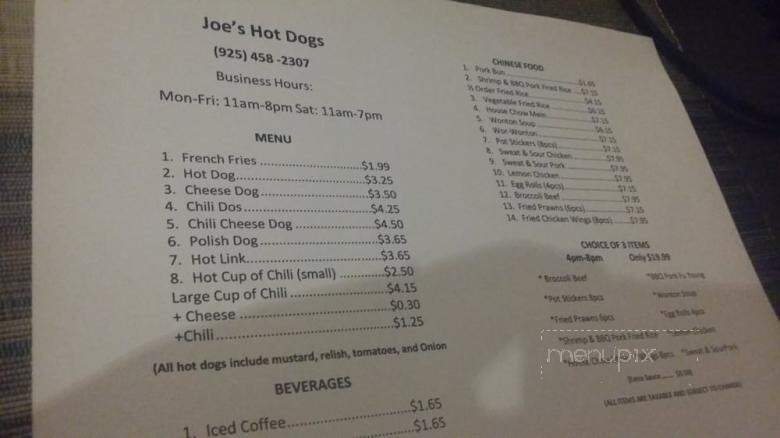 Joseph's Hot Dogs - Bay Point, CA