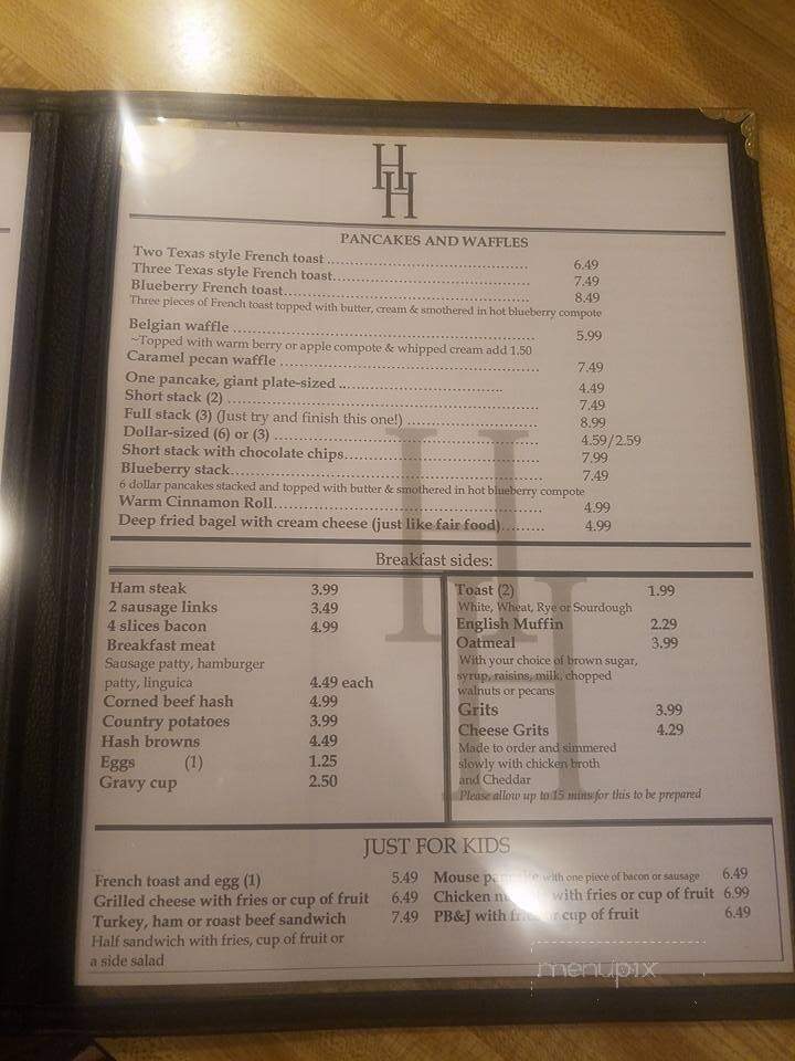 Heritage House Cafe - Vacaville, CA menu_pic